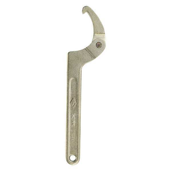 Adj. Hook Spanner Wrench, L 8 in.