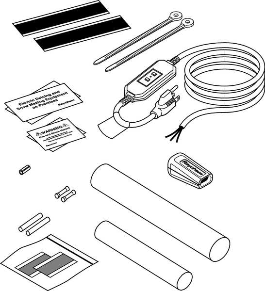 Plug In Cord Set, For Use With 120V WinterGard Heating Cables, Plastic