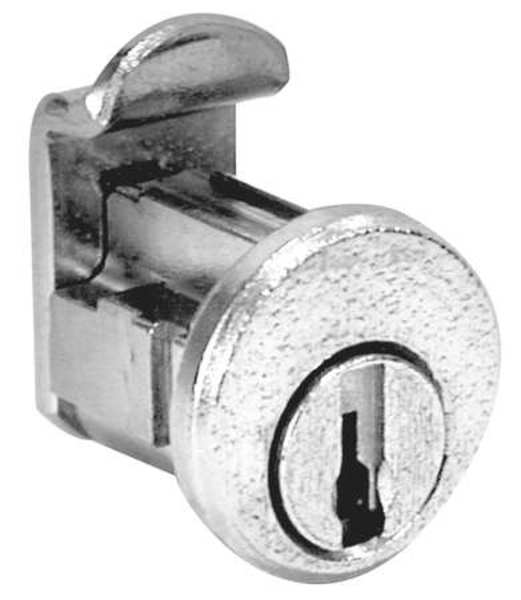 Pin Tumbler Keyed Cam Lock, Keyed Different, For Material Thickness 5/32 in