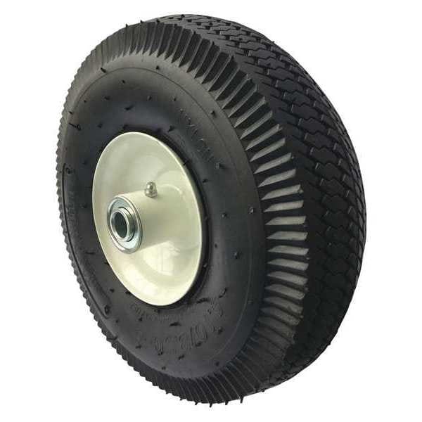 Tubed Pneumatic Wheel, 10 in. Dia, 350 lb.