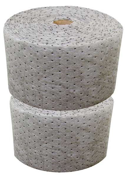 Sorbents, 56 gal. Universal Absorbed, Gray, Polypropylene, 2 PK