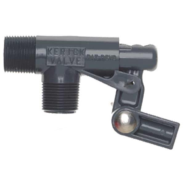 Float Valve, 3/4 In, PVC, Pipe Mount