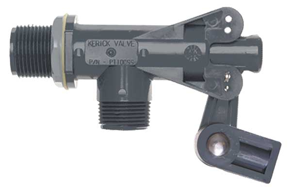 Float Valve, 1 In, PVC, Bulkhead Mount