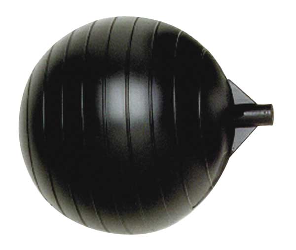 Float Ball, Round, Polyethylene, 6 In
