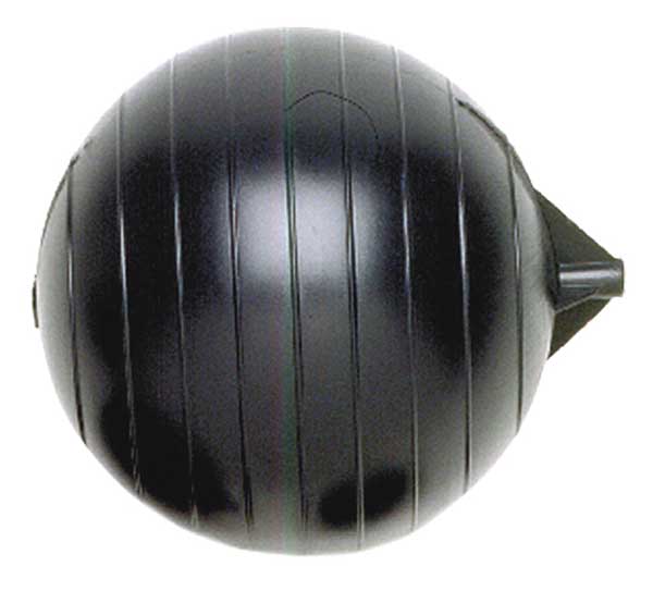 Float Ball, Round, Polyethylene, 8 In