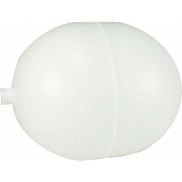 Float Ball, Oblong, Polyethylene, 4 In