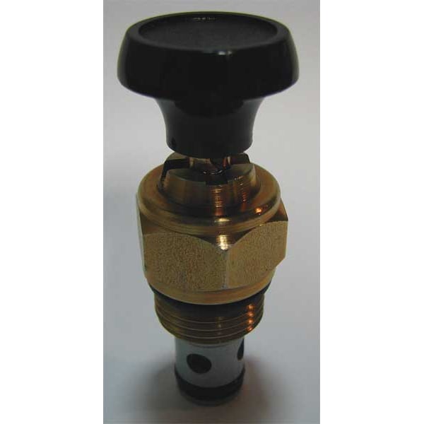 Cartridge Valve, NC Manual Poppet, 8 GPM