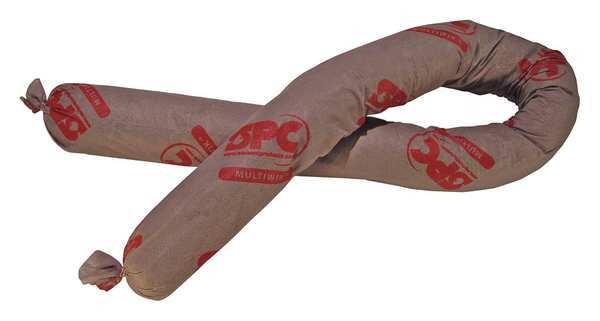 Sorbents, 12 gal/pk; 1 gal/sock, Universal Absorbed, Brown, Polypropylene, 12 PK