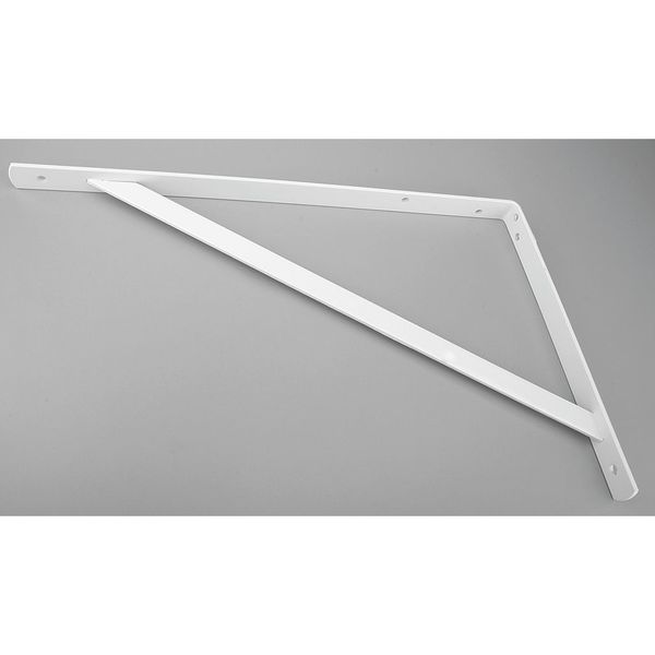 Heavy Duty Shelf Bracket, White, 500 Lb