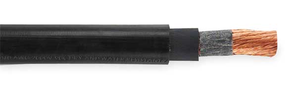 2/0 AWG 1 Conductor Stranded Portable Cord 2000V BK
