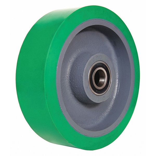 Caster Wheel, Polyurethane, 10 in., 3000 lb
