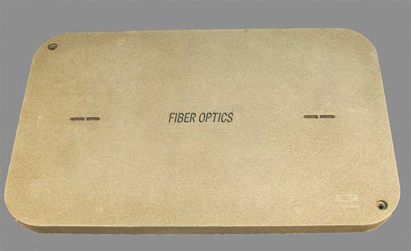Enclosure Cover, Fiber Optics, PG, 3 in D