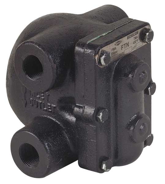 Steam Trap, 450F, Cast Iron, 0 to 75 psi