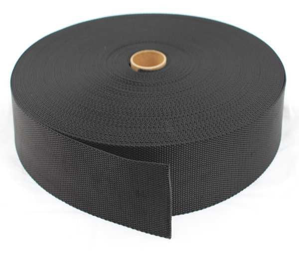 Bulk Webbing, 150 ft. x 2 In., 7000 lb., Color: Black