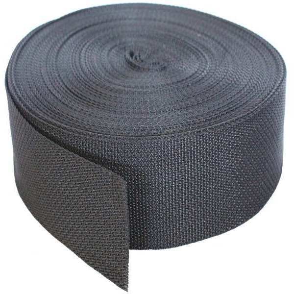 Bulk Webbing, 102 ft. x 2 In., 900 lb., Color: Black