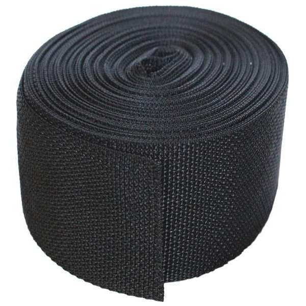 Bulk Webbing, 51 ft. x 2 In., 900 lb., Color: Black