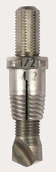 Drill/Extractor Tool, 1/2 In Size/Cap