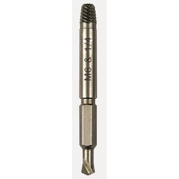 Drill/Extractor Tool, #2 Size, #8 Cap