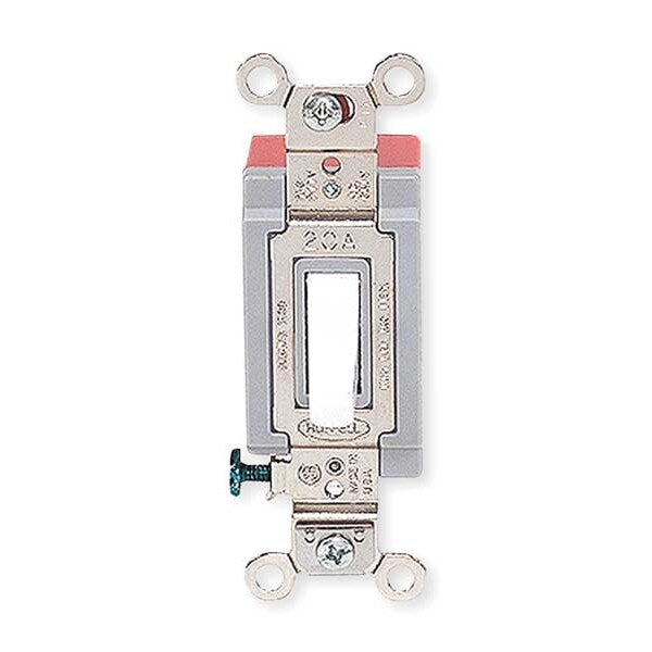 Wall Switch, 4-Way, 120/277V, 20A, Wht, Toggl