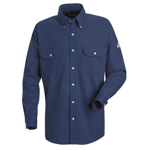 FR Long Sleeve Shirt, Navy, MT, Button