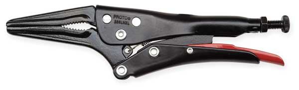 6 29/32 in Screw Bolt w/ Locking Nut Plain Grip Locking Plier
