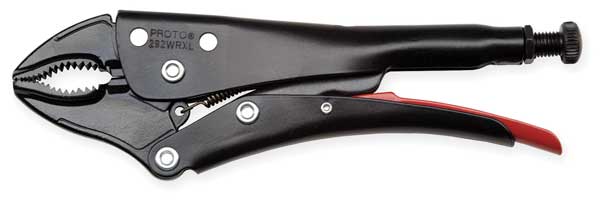 5 1/2 in Screw Bolt w/ Locking Nut Plain Grip Locking Plier