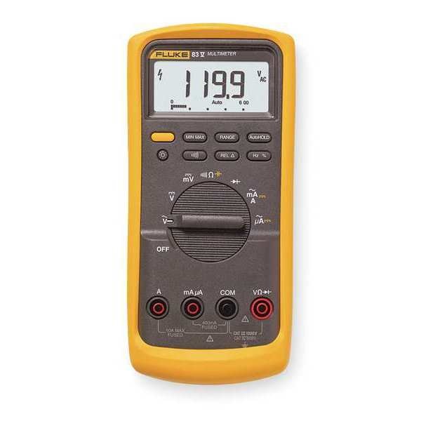 Digital Multimeter, 1,000 Max. AC Volts, 1,000 Max. DC Volts, 10 Max. AC Amps, 10 Max. DC Amps