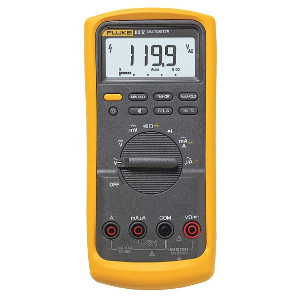 Digital Multimeter, 1,000 Max. AC Volts, 1,000 Max. DC Volts, 10 Max. AC Amps, 10 Max. DC Amps