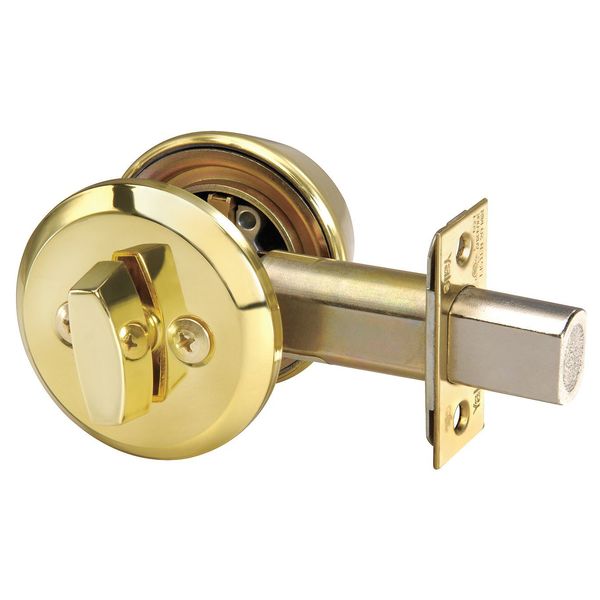 Deadbolt, HD, Bright Brass