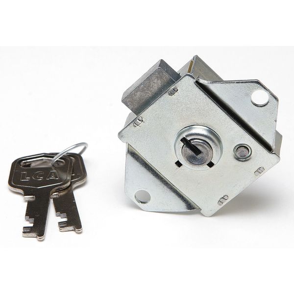 Locker Lock, Bright Zinc Chromate,