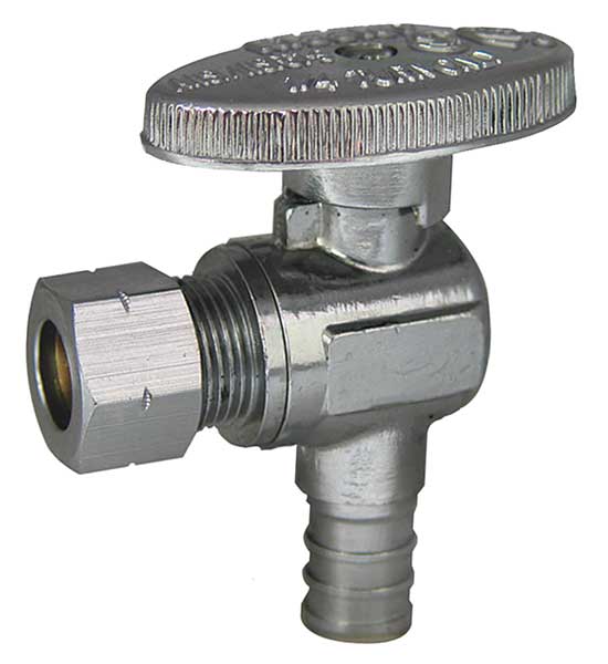 Water Supply Stop, Angle Valve, Chrome