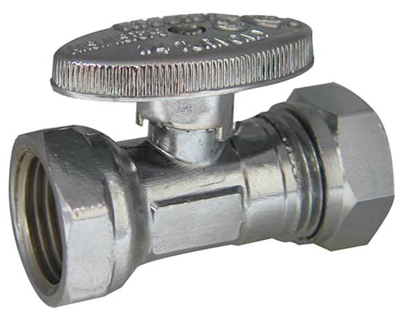 Water Supply Stop, Straight Valve, Chrome