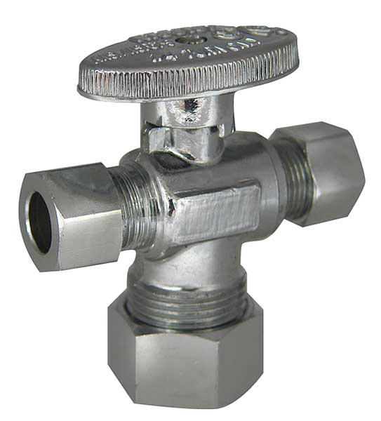 Water Supply Stop, Dual Outlet Valve