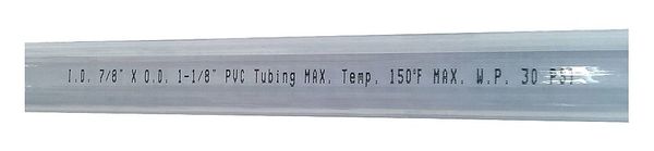 Tubing, 7/8 I.D., 100 ft., Clear, Flexible