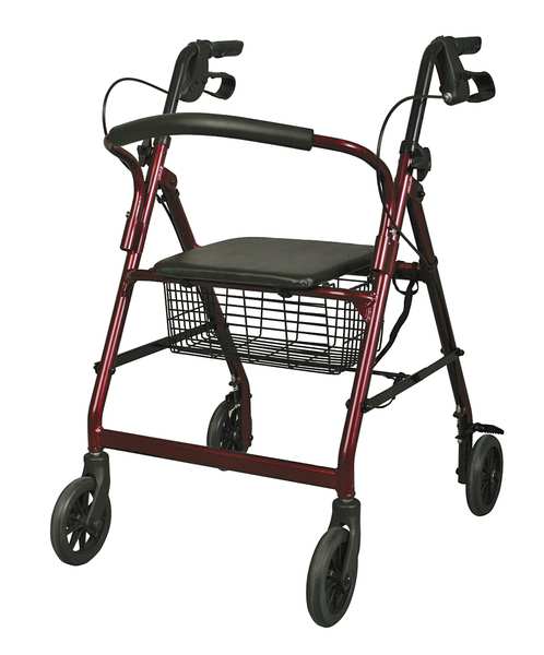 Burgundy Basic Rollator
