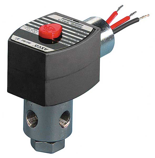 120V AC Stainless Steel Solenoid Valve, Normally Closed, 1/4 in Pipe Size
