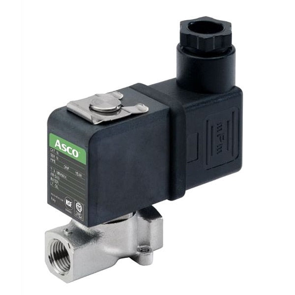 120V AC Stainless Steel Solenoid Valve, Normally Closed, 1/8 in Pipe Size