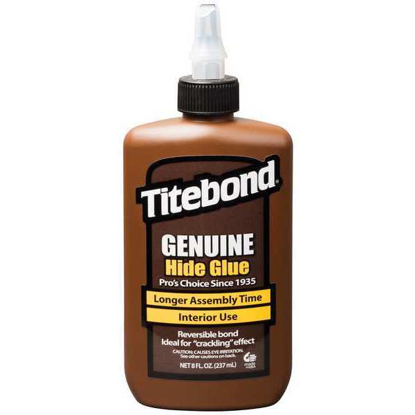 Glue, Genuine Hide Series, Amber, 24 hr Full Cure, 8 oz, Bottle