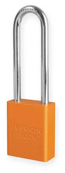 Lockout Padlock, KD, Orange, 1-7/8