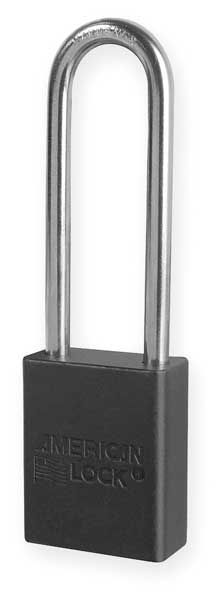 Lockout Padlock, KA, Black, 1-7/8