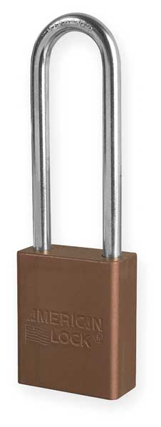 Lockout Padlock, KD, Brown, 1-7/8