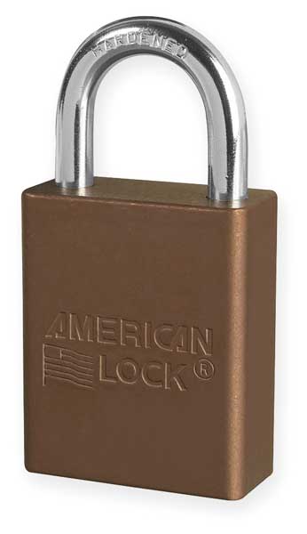 Lockout Padlock, KA, Brown, 1-7/8