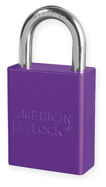 Lockout Padlock, KA, Purple, 1-7/8
