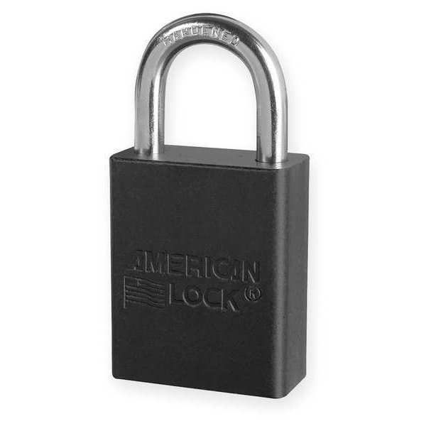 Lockout Padlock, KD, Black, 1-7/8
