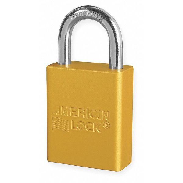 Lockout Padlock, KD, Yellow, 1-7/8