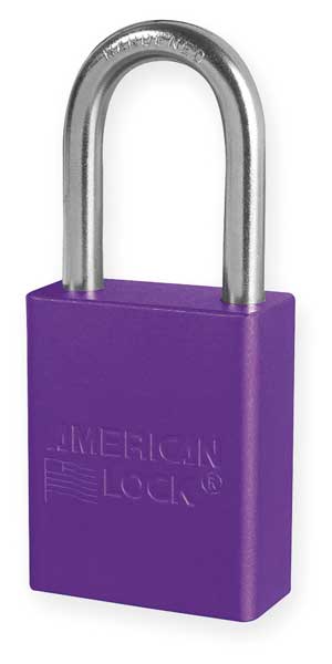 Lockout Padlock, KA, Purple, 1-7/8