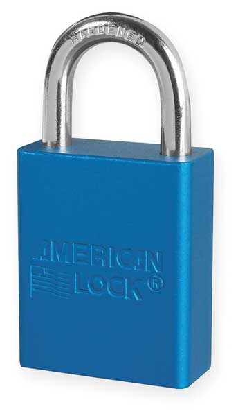 Lockout Padlock, KA, Blue, 1-7/8