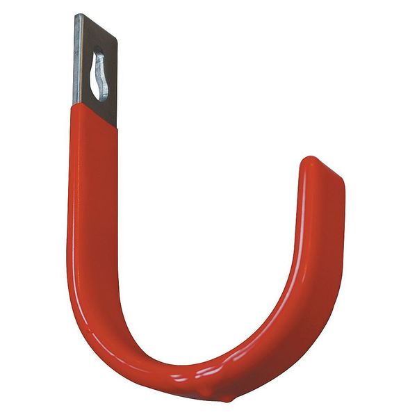 Steel Hook, Orange Vinyl Coated, 5 1/2 In L