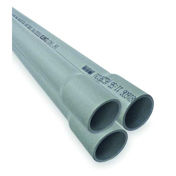 Schedule 40 Conduit, 2 In., 10 ft. L, PVC