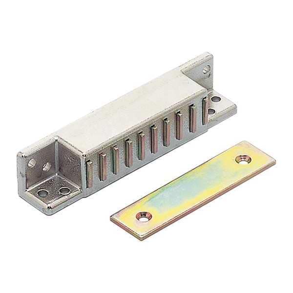 Magnetic Catch, Pull-to-Open, 33 lb., Steel